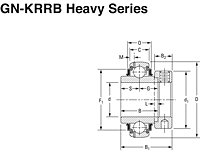 Mounted Bearings Insert Eccentric GN-KRRB H.S. 197 G